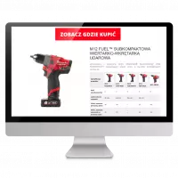 Milwaukee professional landing page with tools for installers