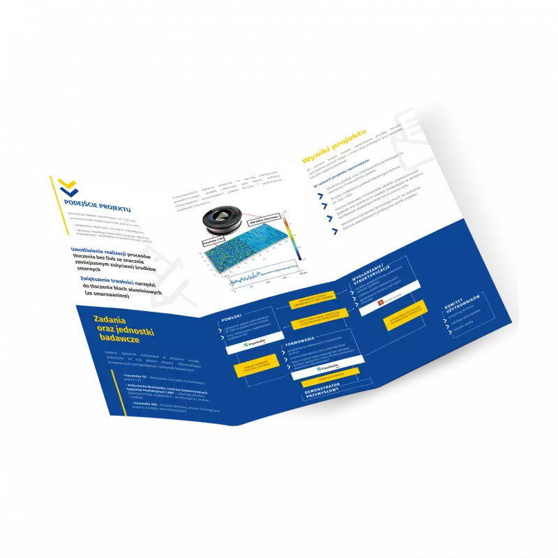 Design of a DL C-fold leaflet for a European Union project